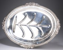 A GEORGE III SILVER MEAT DISH