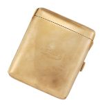 A GEORGE V 9 CARAT GOLD CIGARETTE CASE