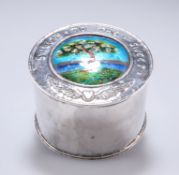 AN ARTS AND CRAFTS ENAMEL BOX