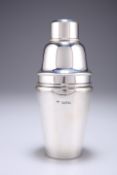 A GEORGE V SILVER COCKTAIL SHAKER