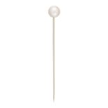 A NATURAL SALTWATER PEARL TIE PIN