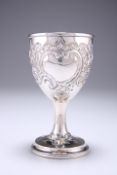 A GEORGE III SILVER GOBLET