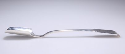 A GEORGE IV SILVER CHEESE SCOOP
