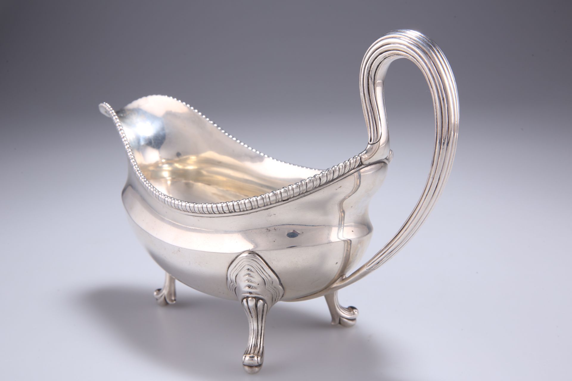 A GEORGE III SILVER SAUCEBOAT - Image 2 of 4