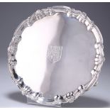 A GEORGE II SILVER SALVER