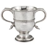 A GEORGE III TWO-HANDLED SILVER CUP