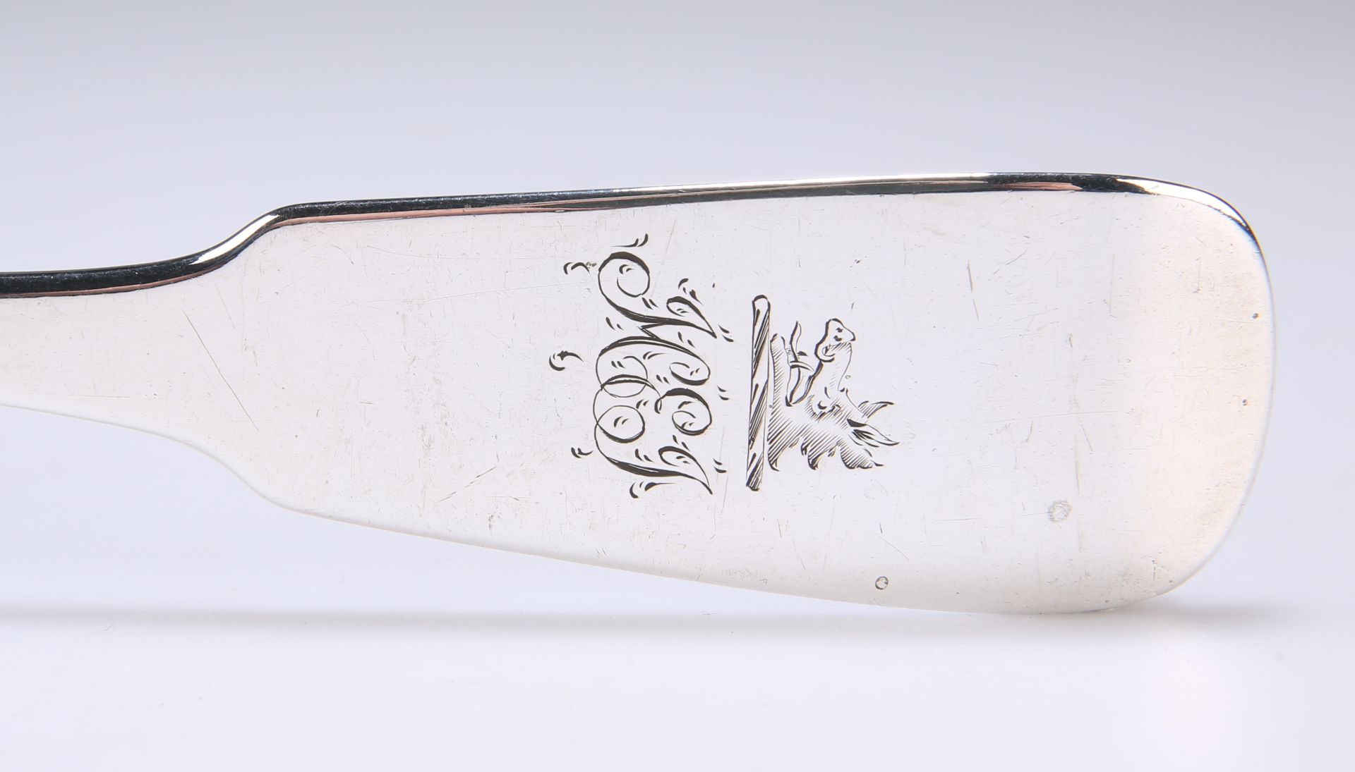 A GEORGE IV IRISH SILVER BASTING SPOON - Image 3 of 3