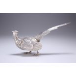 AN ELIZABETH II SILVER COCK PHEASANT