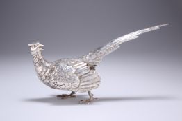 AN ELIZABETH II SILVER COCK PHEASANT