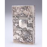 A CHINESE EXPORT SILVER CARD CASE