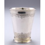 A FINE GERMAN PARCEL-GILT SILVER BEAKER