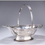 AN IRISH GEORGE III SILVER CAKE BASKET