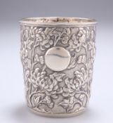 A CHINESE EXPORT SILVER BEAKER