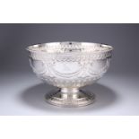 A VICTORIAN SILVER ROSEBOWL