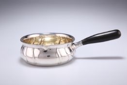 A DANISH SILVER BRANDY PAN