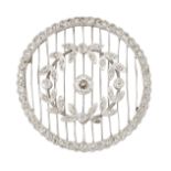 A BELLE EPOQUE DIAMOND BROOCH