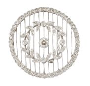 A BELLE EPOQUE DIAMOND BROOCH