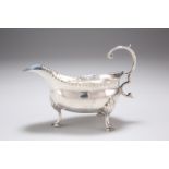 A GEORGE III SILVER SAUCEBOAT