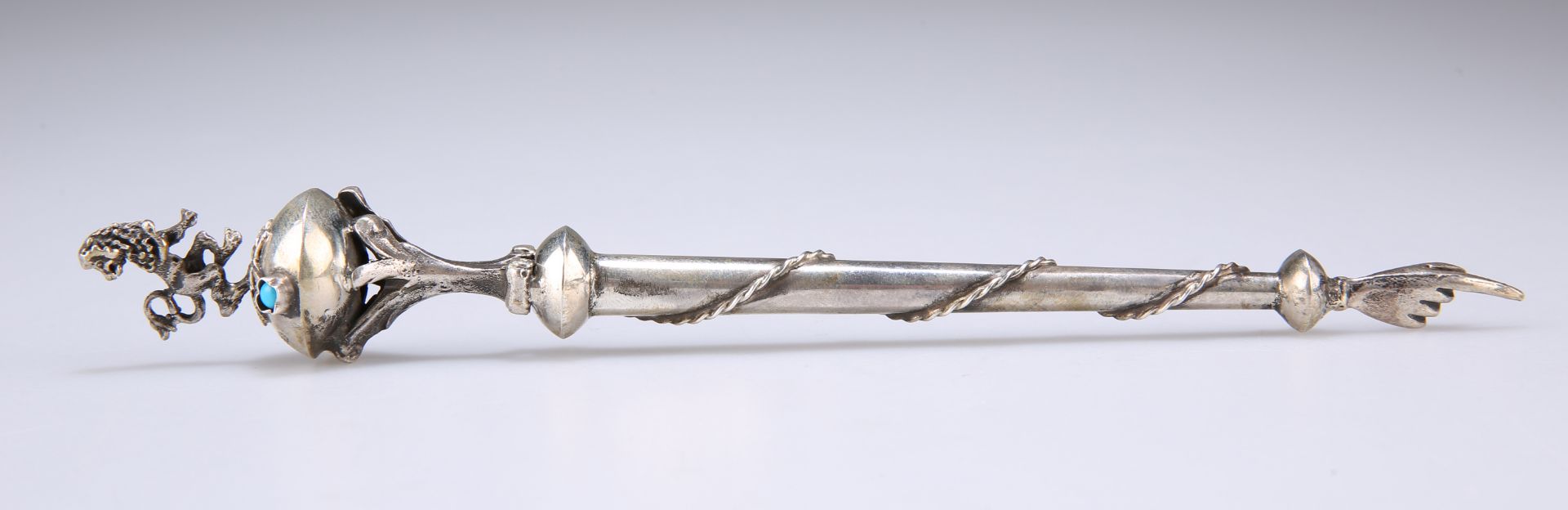 JUDAICA: A RUSSIAN SILVER YAD TORAH POINTER