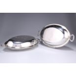 A PAIR OF GEORGE III SILVER COVERED HASH DISHES