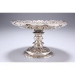 A VICTORIAN SILVER TAZZA