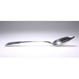 A GEORGE IV IRISH SILVER BASTING SPOON