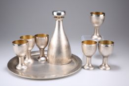 A 1970s EIGHT-PIECE SILVER DRINK SET