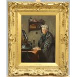 A*** SAYERS (19TH CENTURY), AS YOUNG AS EVER, signed lower left, oil on canvas, framed. 37cm by