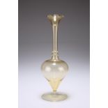 A LAUSCHA GLASS VASE, MID-20TH CENTURY, with bulbous body and baluster neck. 19.1cm high Provenance: