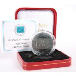 A POBJOY MINT 150TH ANNIVERSARY OF THE INVERTED SWAN $5 TITANIUM COIN, boxed with COA