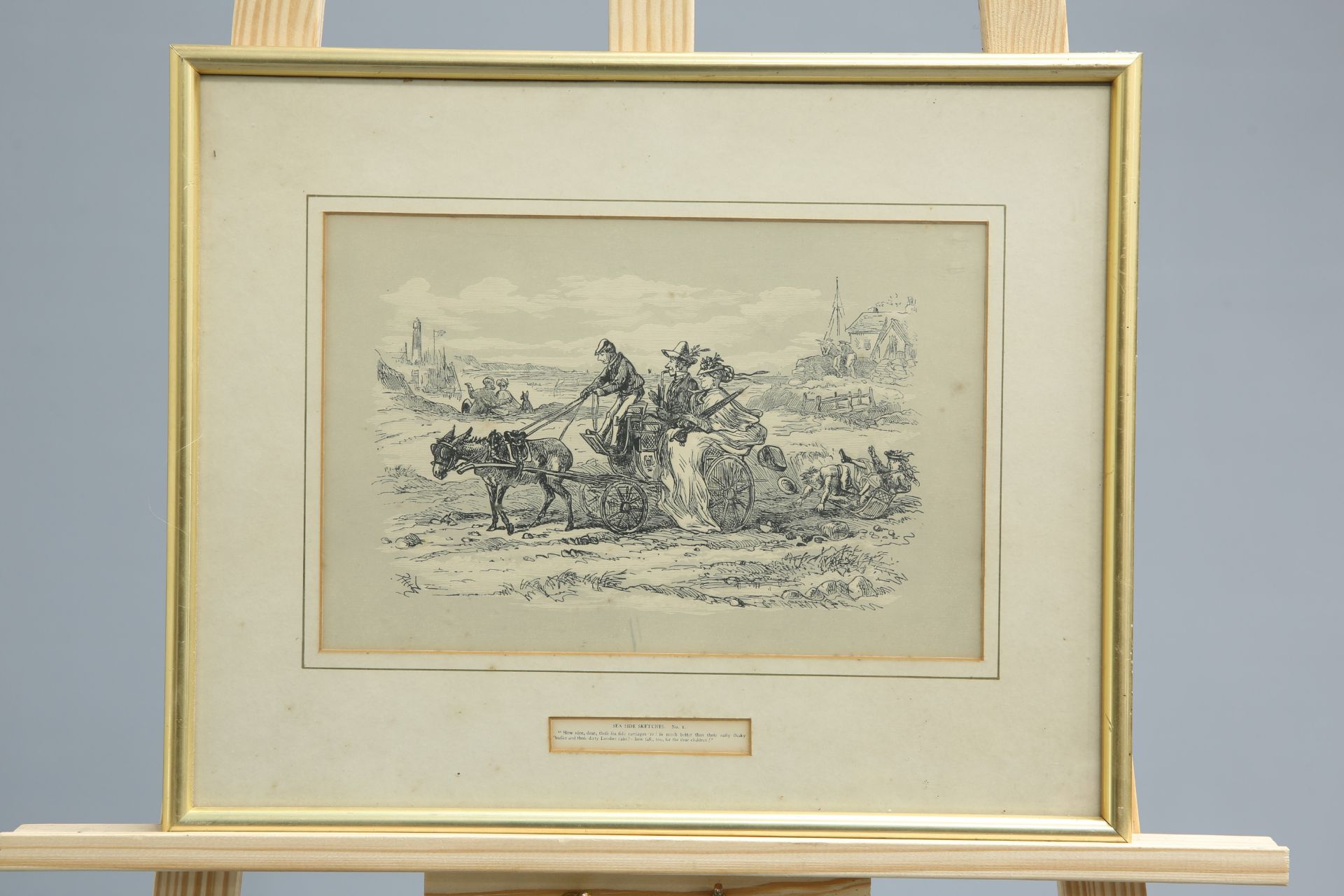 ~ A SET OF SIX GRAPHOTYPES OF SEA SIDE SKETCHES, nos. 1-6, framed. 18cm by 27.5cm - Image 5 of 6