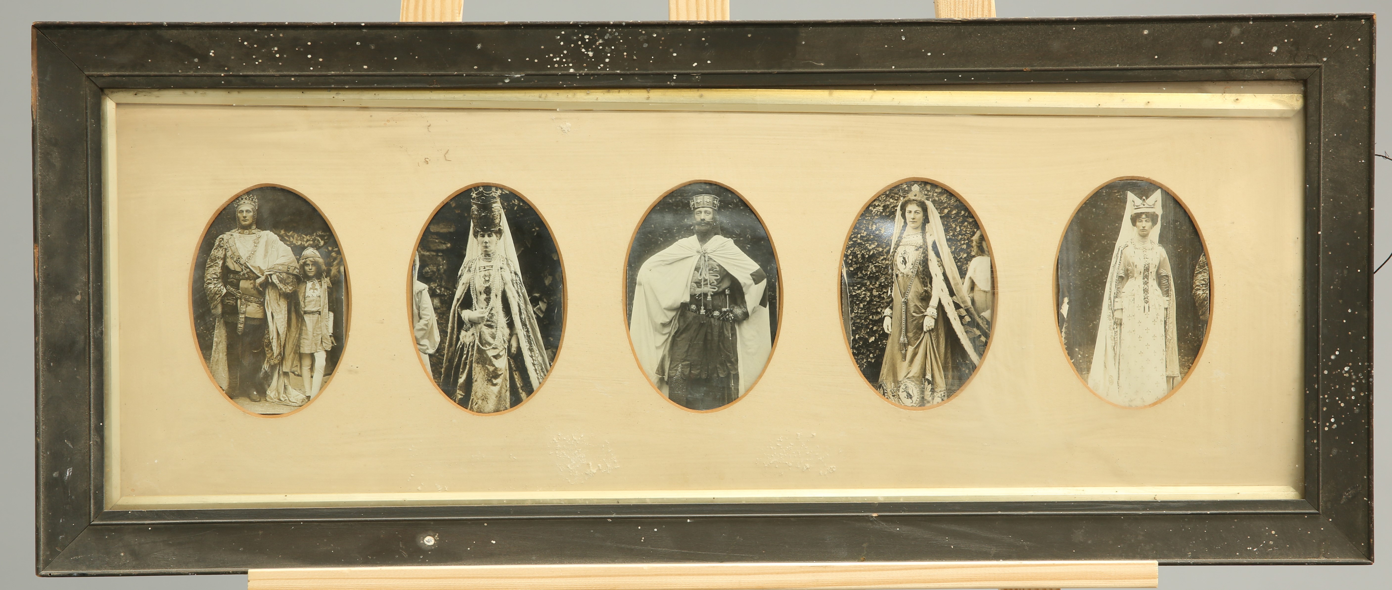 ~ A GROUP OF VICTORIAN AND LATER PORTRAIT PHOTOGRAPHS, nine photographs in four frames. - Image 2 of 4