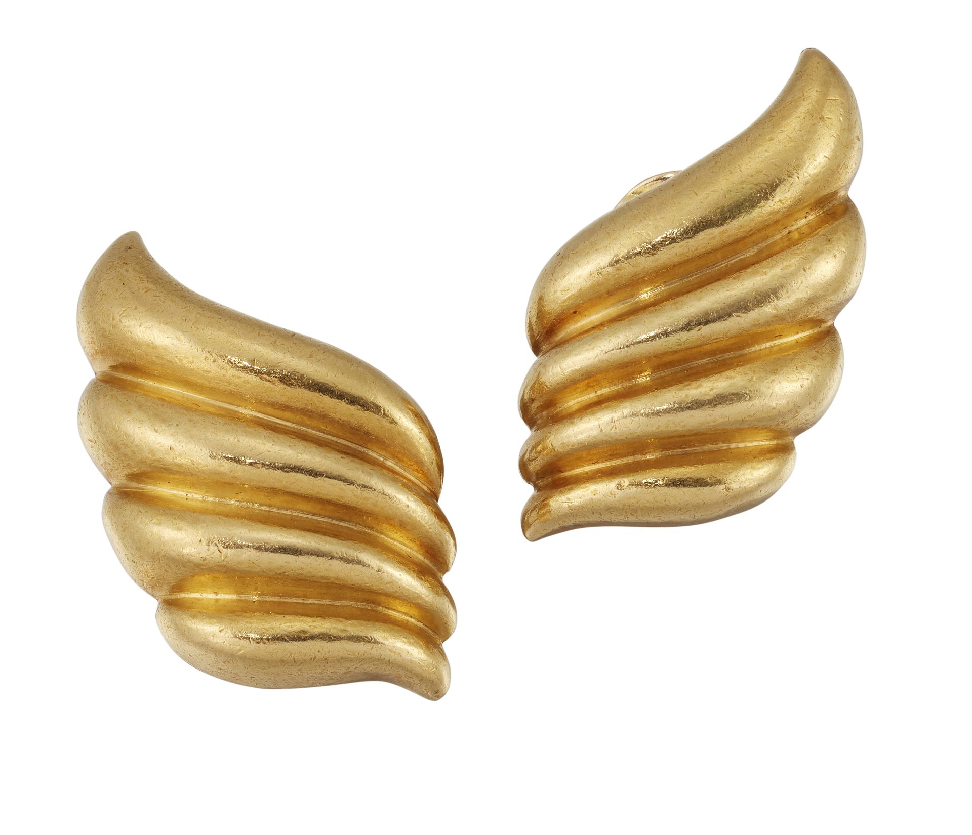 A PAIR OF 1970s CLIP EARRINGS, BY ZOLOTAS