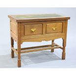 A YORKSHIRE OAK WRITING DESK