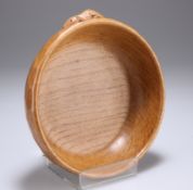 ROBERT THOMPSON OF KILBURN, A MOUSEMAN OAK NUT BOWL