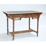 A MAHOGANY WRITING DESK, BY GILLOWS, LAST QUARTER OF 19TH CENTURY