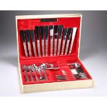 GERALD BENNEY (1930-2008) A VINERS STAINLESS STEEL SABLE PATTERN 38 PIECE CUTLERY SERVICE