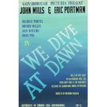 RONALD (RON) MCNEILL (1932-2020), WE DIVE AT DAWN, AN ORIGINAL DESIGN FOR A POSTER