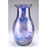 HARTLEY WOOD, AN ART DECO MARBLED GLASS VASE