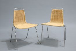 POUL KJAERHOLM (1929-1980) FOR MOBLER, DENMARK, A PAIR OF PK1 CHAIRS