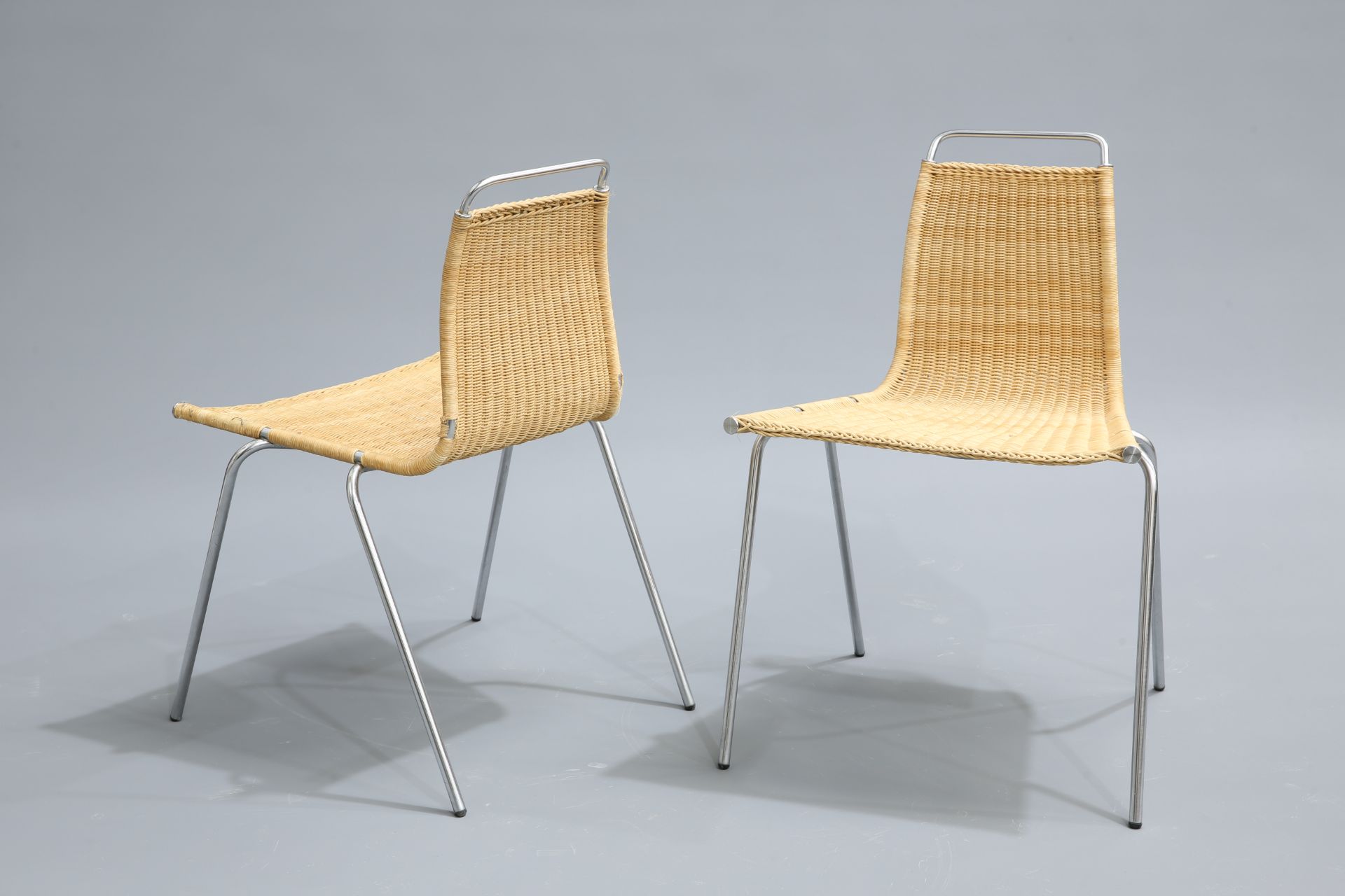 POUL KJAERHOLM (1929-1980) FOR MOBLER, DENMARK, A PAIR OF PK1 CHAIRS - Bild 2 aus 3