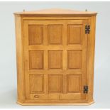 DEREK SLATER OF CRAYKE, A FISHMAN OAK HANGING CORNER CUPBOARD