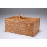 ROBERT THOMPSON OF KILBURN, A MOUSEMAN OAK TRINKET BOX