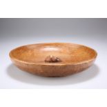 ROBERT THOMPSON OF KILBURN, A MOUSEMAN OAK FRUIT BOWL