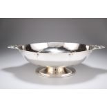 A LARGE ART DECO SILVER BOWL