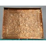 KESWICK SCHOOL OF INDUSTRIAL ART AN ARTS AND CRAFTS COPPER TRAY