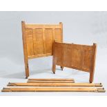 ROBERT THOMPSON OF KILBURN, A MOUSEMAN OAK 3' 6" BEDSTEAD