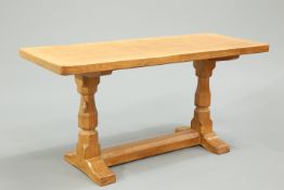 ROBERT THOMPSON OF KILBURN, A MOUSEMAN OAK COFFEE TABLE