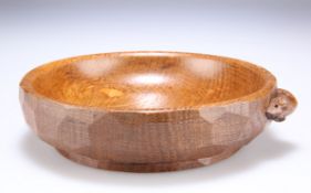 ROBERT THOMPSON OF KILBURN, A MOUSEMAN OAK NUT BOWL