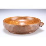 ROBERT THOMPSON OF KILBURN, A MOUSEMAN OAK NUT BOWL